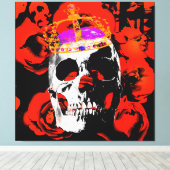 Hoofd Koning. Canvas Afdruk (Insitu (Houten vloer))