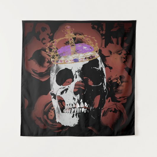 Hoofd Koning. Canvas, muurkunst, poster Wandkleed (Voorkant)