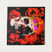 Hoofd Koning. Canvas, muurkunst, poster Wandkleed (Voorkant (horizontaal))