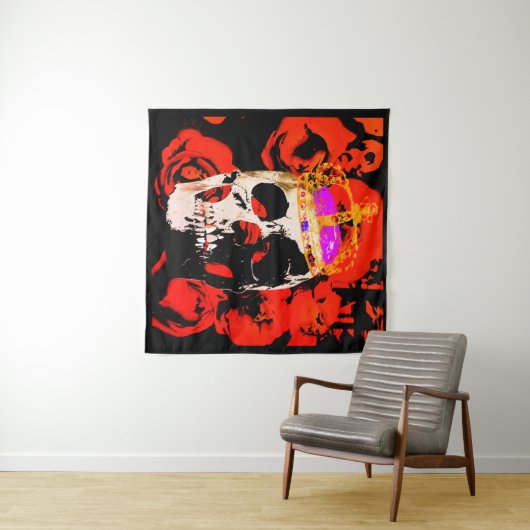 Hoofd Koning. Canvas, muurkunst, poster Wandkleed (In Situ (horizontaal))