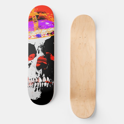 Hoofd Koning. skateboard (Voorkant)