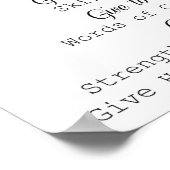 Hoofd Kunst Prayer Poster (Hoek)