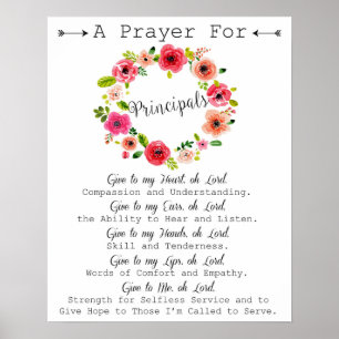 Hoofd Kunst Prayer Poster