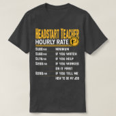 Hoofd leraruurtarief — Kindertijd Preschoo T-shirt (Design voorkant)