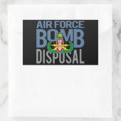 Hoofd luchtmacht EOD Rechthoekige Sticker (Tas)