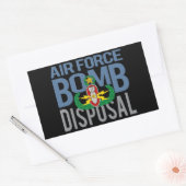 Hoofd luchtmacht EOD Rechthoekige Sticker (Envelop)