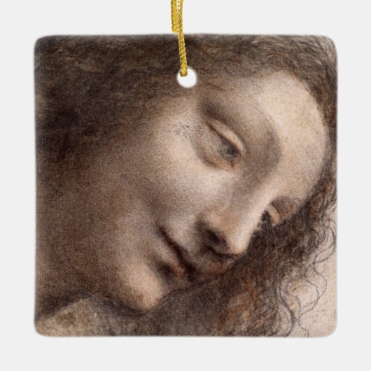 Hoofd Maagd Keramisch Ornament (Voorkant)