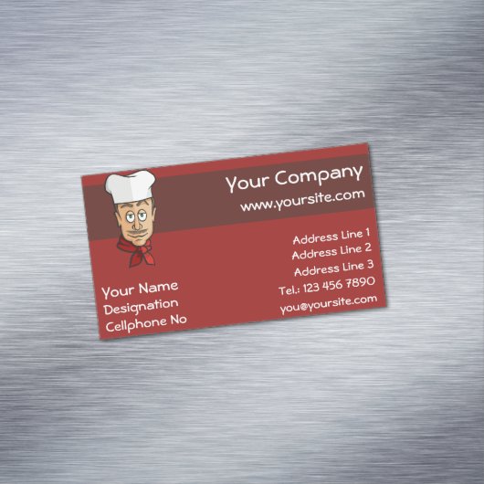 Hoofd Magnetisch Visitekaartje (Voorbeeld)