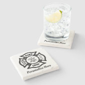 Hoofd Maltees kruis   Stenen Onderzetter (Zijkant)