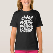 Hoofd Marshmallow Toaster Grappig Wit Citaat T-shirt (Voorkant)