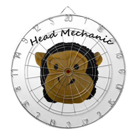 Hoofd Mehanic.Mr. Trouble Dart Boards Dartbord (Voorkant)