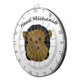 Hoofd Mehanic.Mr. Trouble Dart Boards Dartbord (Voorkant Rechts)