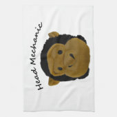 Hoofd Mehanic. Trouble Tea Towels Theedoek (Verticaal)