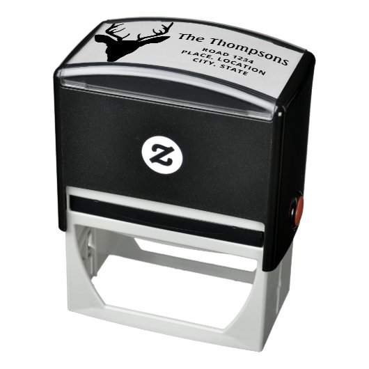 Hoofd met eigen naam en adres  zelfinktende stempel (Product)