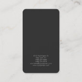 Hoofd moderne Gray Professional Consultant Visitekaartje (Achterkant)