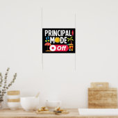 Hoofd modus uit laatste dag van de schoolzomer Gra Poster (Keuken)