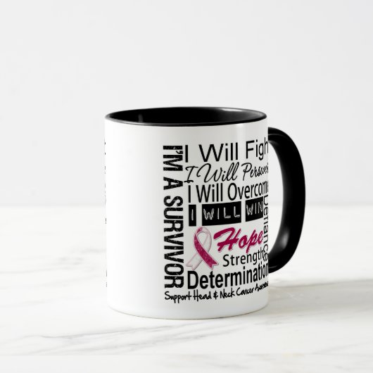 Hoofd nekkankerbestrijding - Doorlopende overwinni Mok (Voorkant rechts)