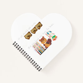 'Hoofd om de hakken voor boeken' Notitieboek