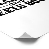 Hoofd omhoog &versterker; hakken omlaag paardrijde poster (Hoek)