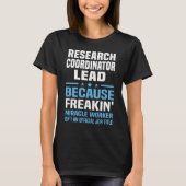 Hoofd onderzoekscoördinator t-shirt (Voorkant)