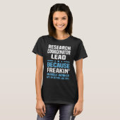 Hoofd onderzoekscoördinator t-shirt (Voorkant volledig)