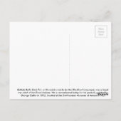 Hoofd oorlogsleider van de Blood-Indiërs. Briefkaart (Achterkant)