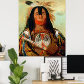 Hoofd oorlogsleider van de Blood-Indiërs. Poster (Thuiskantoor)