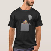 Hoofd op een bord op kar T-shirt (Voorkant)