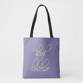 Hoofd over hakken in liefde tote bag