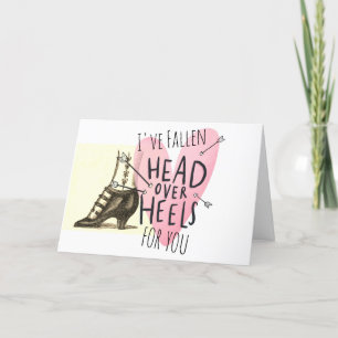 Hoofd over hakken voor u Valentijnsdag Kaart