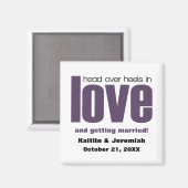 Hoofd over Heels sparen de Magneet van de Datum, P (Voorkant / Achterkant)