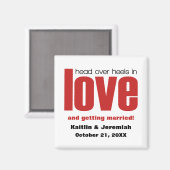 Hoofd over Heels sparen de Magneet van de Datum, R (Voorkant / Achterkant)