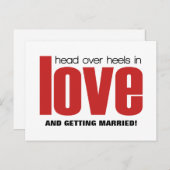 Hoofd over Heels sparen het Briefkaart van de Datu (Voorkant / Achterkant)