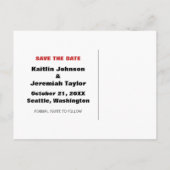 Hoofd over Heels sparen het Briefkaart van de Datu (Achterkant)