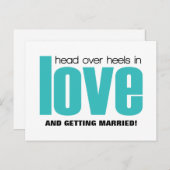 Hoofd over Heels sparen het Briefkaart van de Datu (Voorkant / Achterkant)