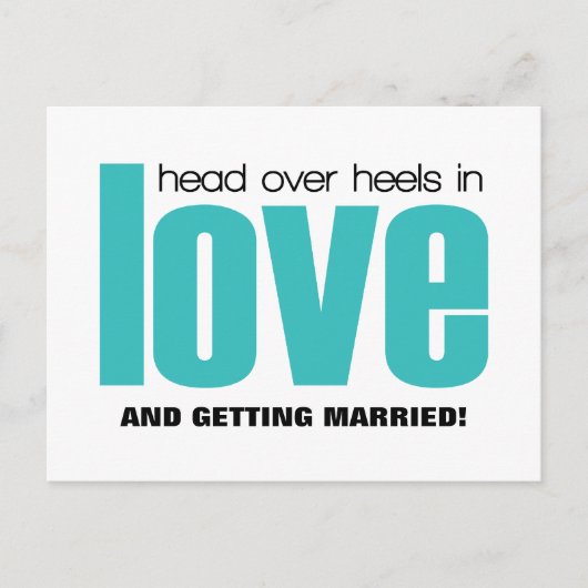 Hoofd over Heels sparen het Briefkaart van de Datu (Voorkant)