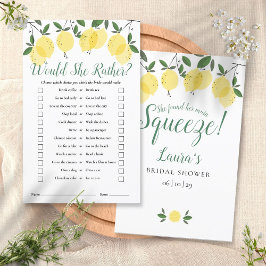 Hoofd Pers Lemons Would She Bruiloft Feestje Spel