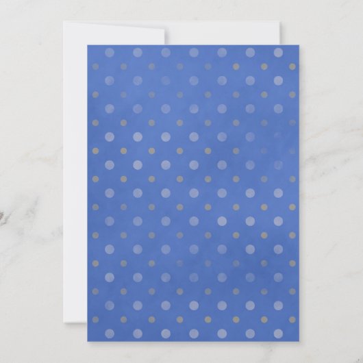 Hoofd politie Blauw en Gold Retirement Kaart (Achterkant)