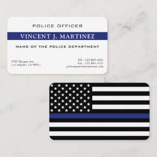 Hoofd politie politie politie politie op maat-dun visitekaartje