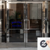 Hoofd politie van de Thin Blue Line Raamsticker (Kantoordeur)