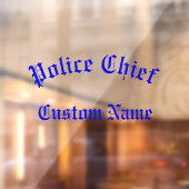 Hoofd politie van de Thin Blue Line Raamsticker (Vel 2)