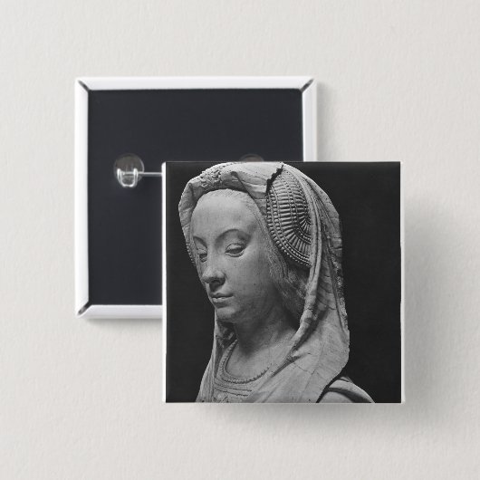 Hoofd Prudence Vierkante Button 5,1 Cm (Voorkant /achterkant)