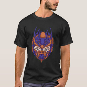 Hoofd Robotische Cyborg Robot Hoofd Cyber Op Rug T-shirt
