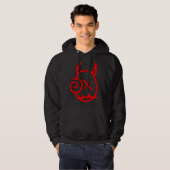 Hoofd rode logo sweatshirt (Voorkant volledig)