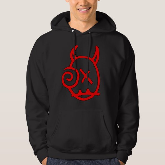 Hoofd rode logo sweatshirt (Voorkant)