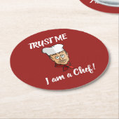 Hoofd Ronde Kartonnen Onderzetter (Gebogen)