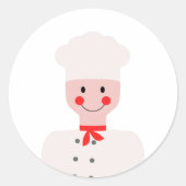 Hoofd Ronde Sticker (Voorkant)