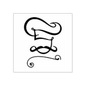 Hoofd Rubberstempel (Afrduk)