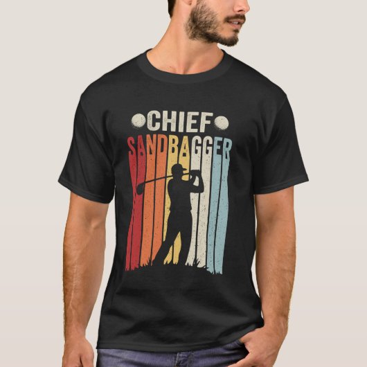 Hoofd Sandbagger Golf Design - Sandbagger T-shirt (Voorkant)