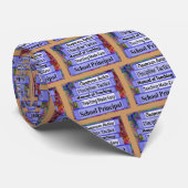 Hoofd school Necktie—Book Stack Design Stropdas (Opgerold)